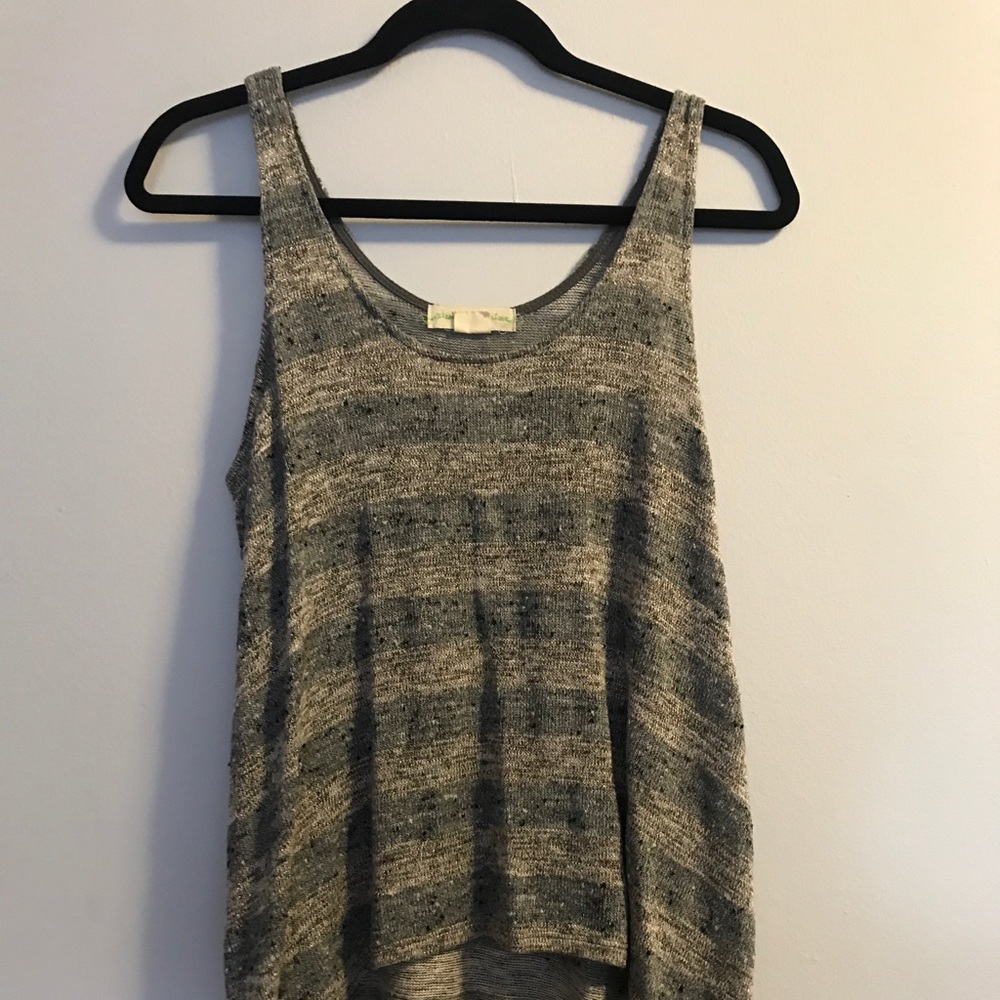 Urban outfitters silver and gold tank